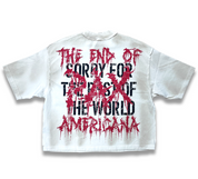 Thank You God Oversized Crop Tee