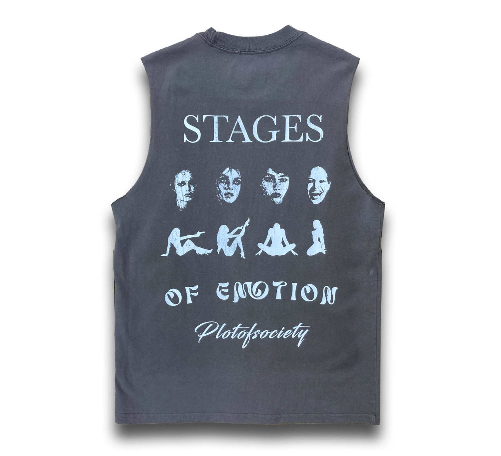 Stages Of Emotion Sleeveless Tee (Grey)