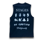 Stages of emotion Sleeveless Tee (Black)