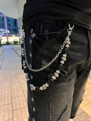 Obsidian Relic Chain – Silver/Black