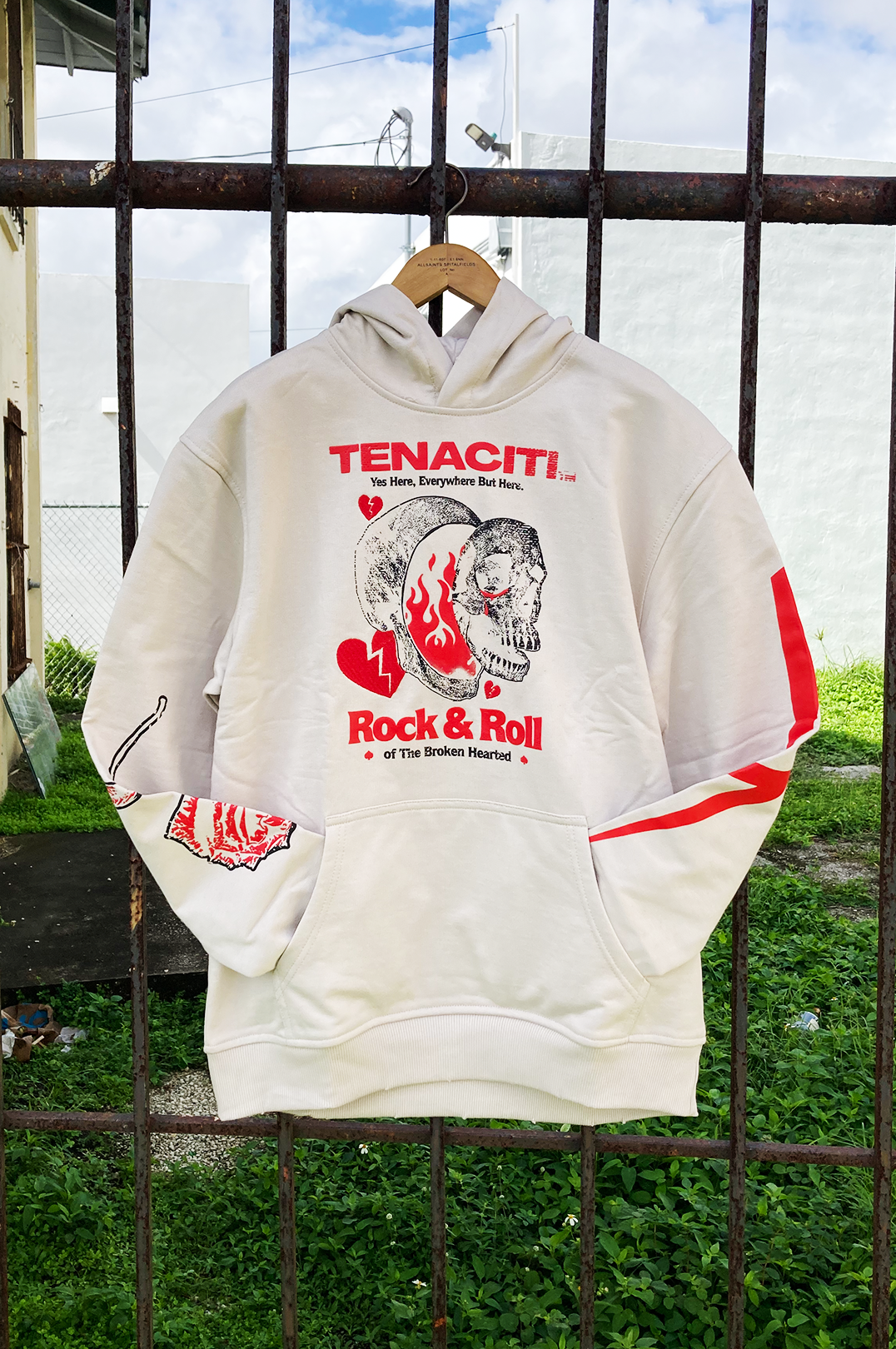 Rock And Roll Hoodie (Bone)
