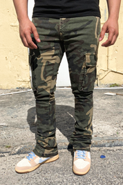 Military Camo Flare Jeans