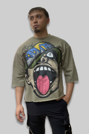 Crush On Edge Oversized Crop Tee