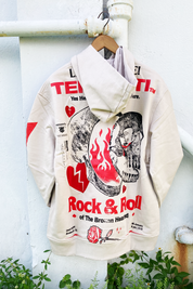 Rock And Roll Hoodie (Bone)