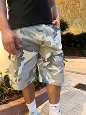 Concrete Camo Cargo Shorts
