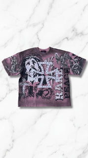 Prayer Oversized Vintage Wash Tee – Mauve