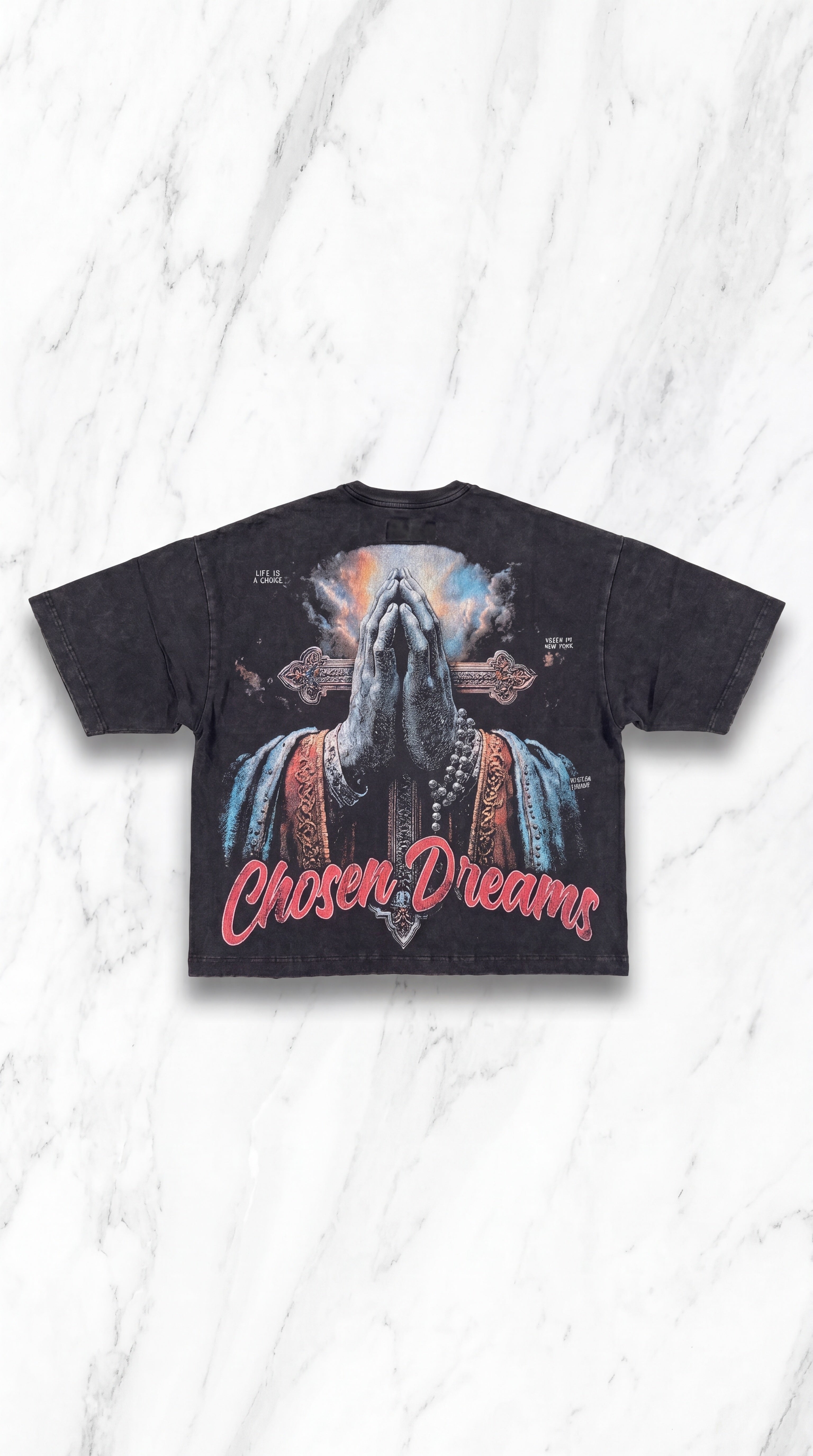 Chosen Dreams Vintage Wash Tee – Black