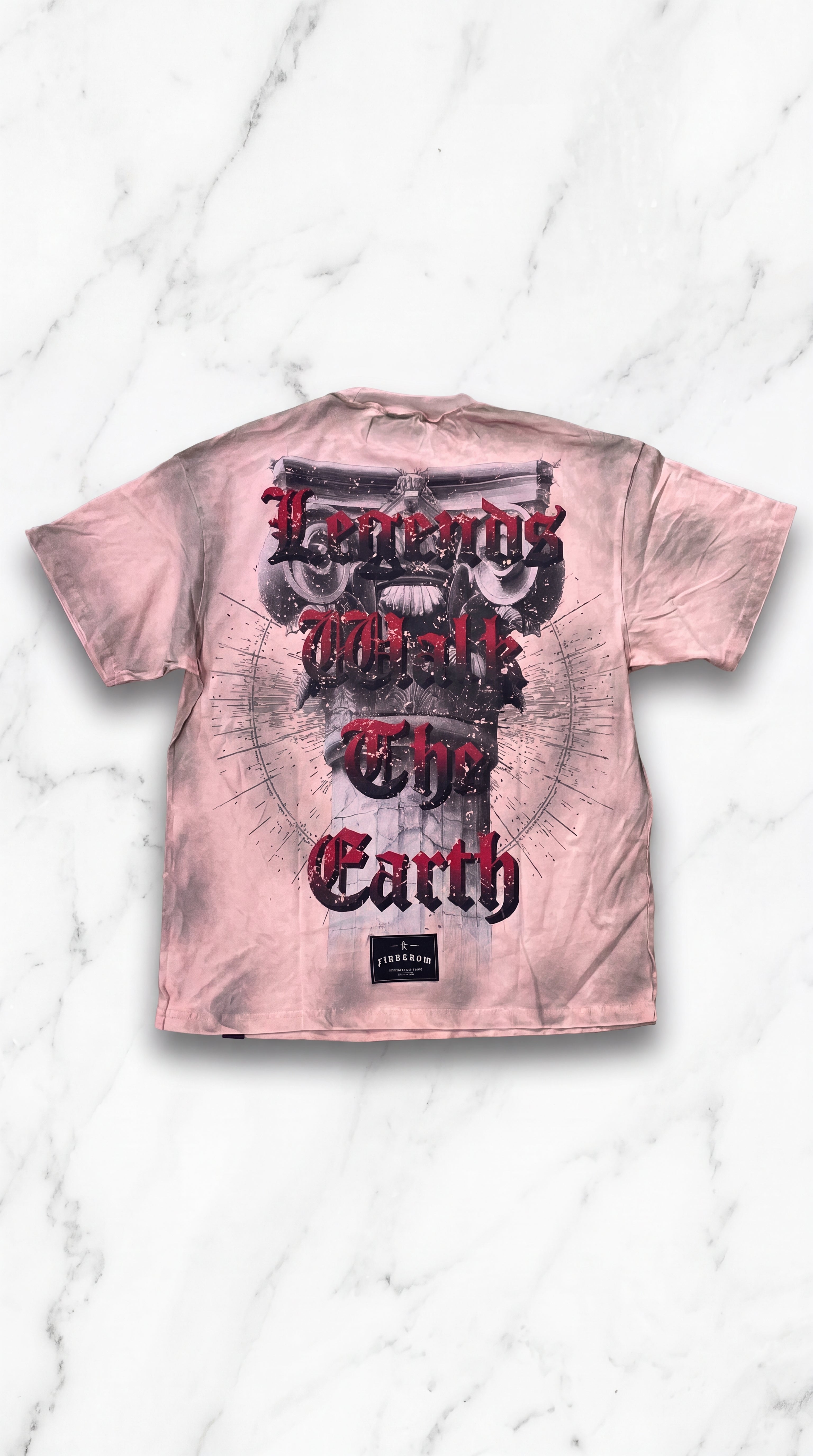 First Row "Gods & Mortals" Vintage Tee – Pink Wash
