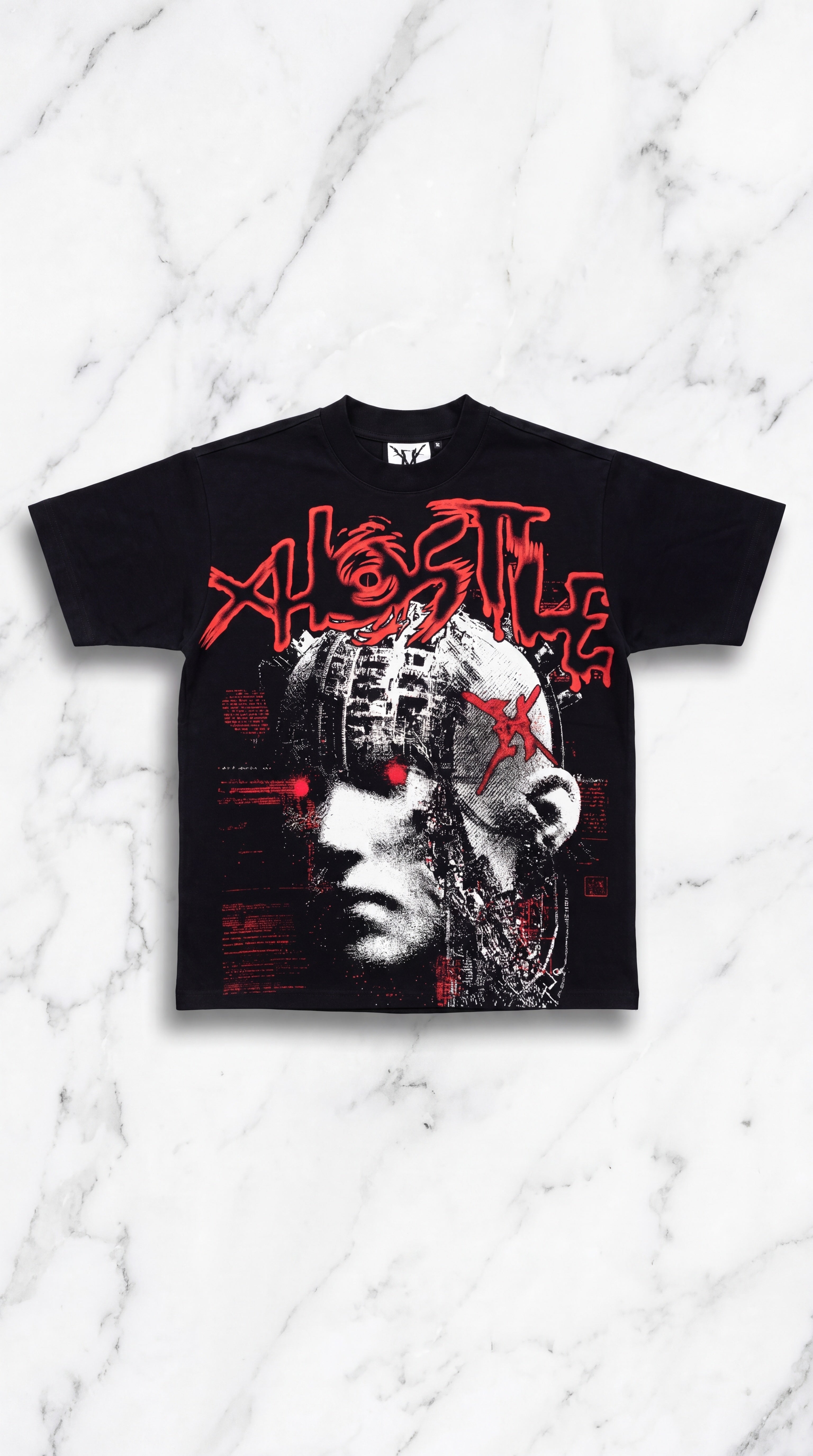 Apostle Cyber Graphic Tee – Black