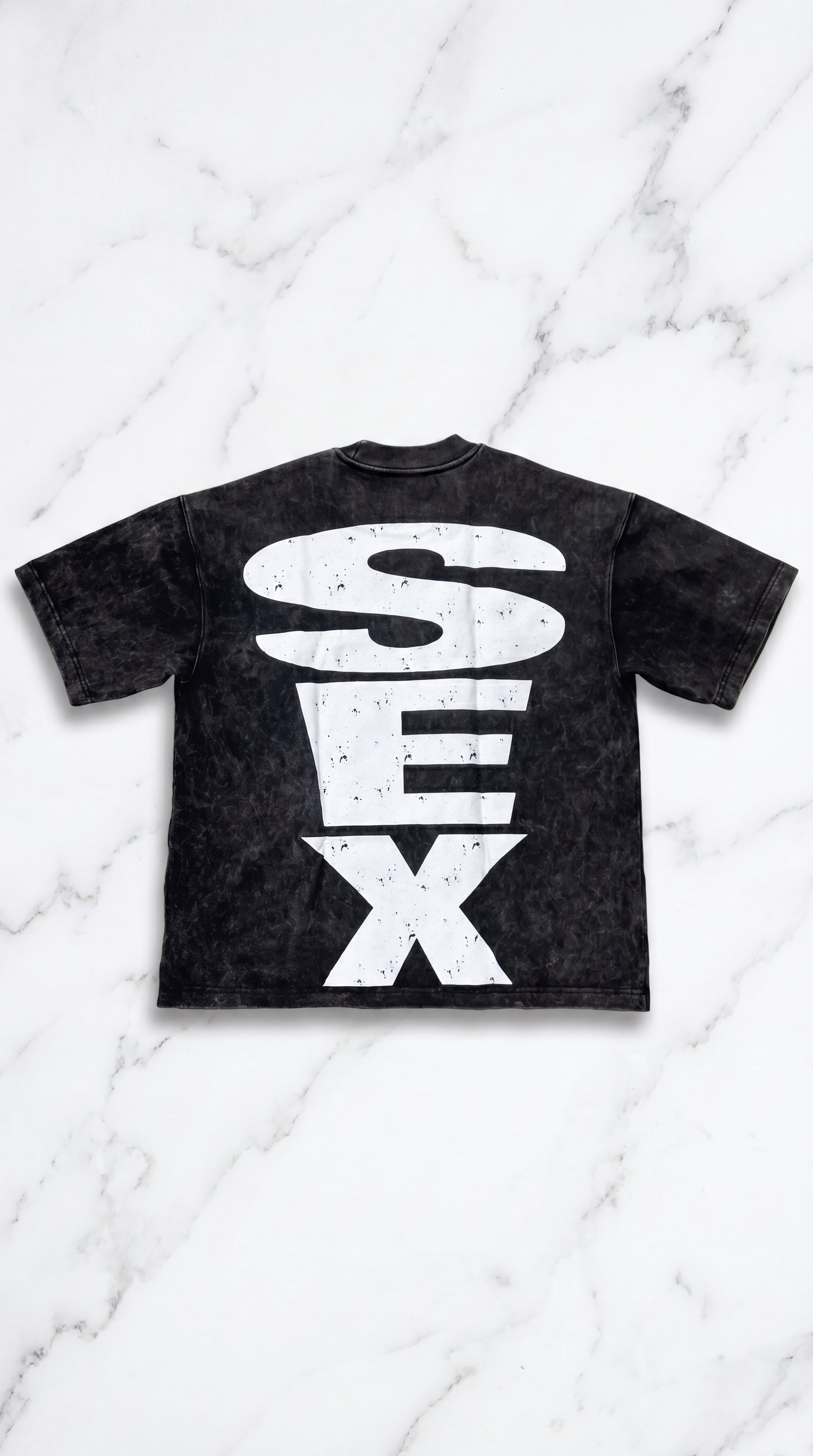 Pussycat Lounge Vintage Wash Tee – Black