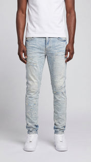 Keep Noise Ice Blue Distressed Denim