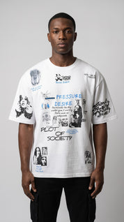 Pressure & Desire Graphic Tee – White
