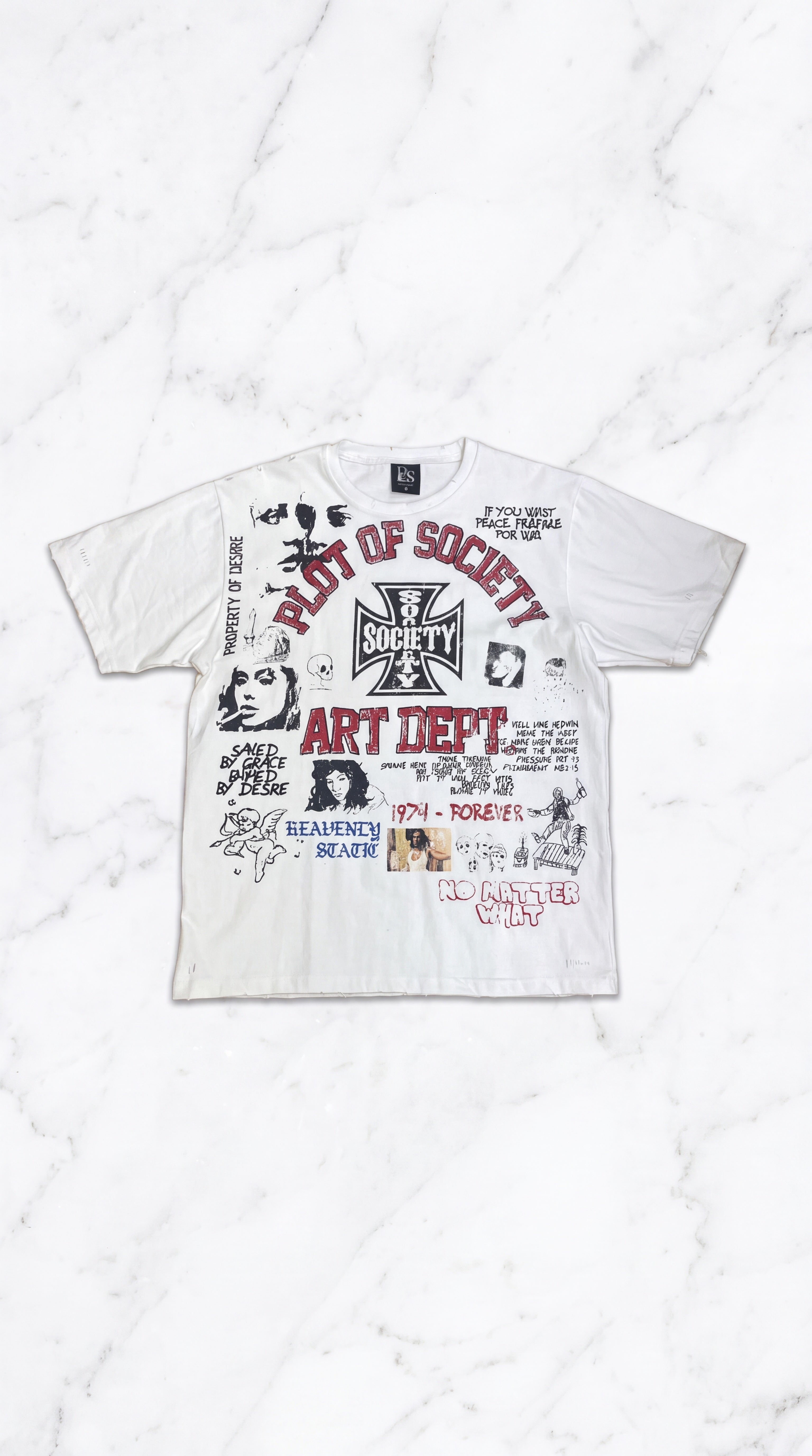 Art Dept Chaos Tee – White