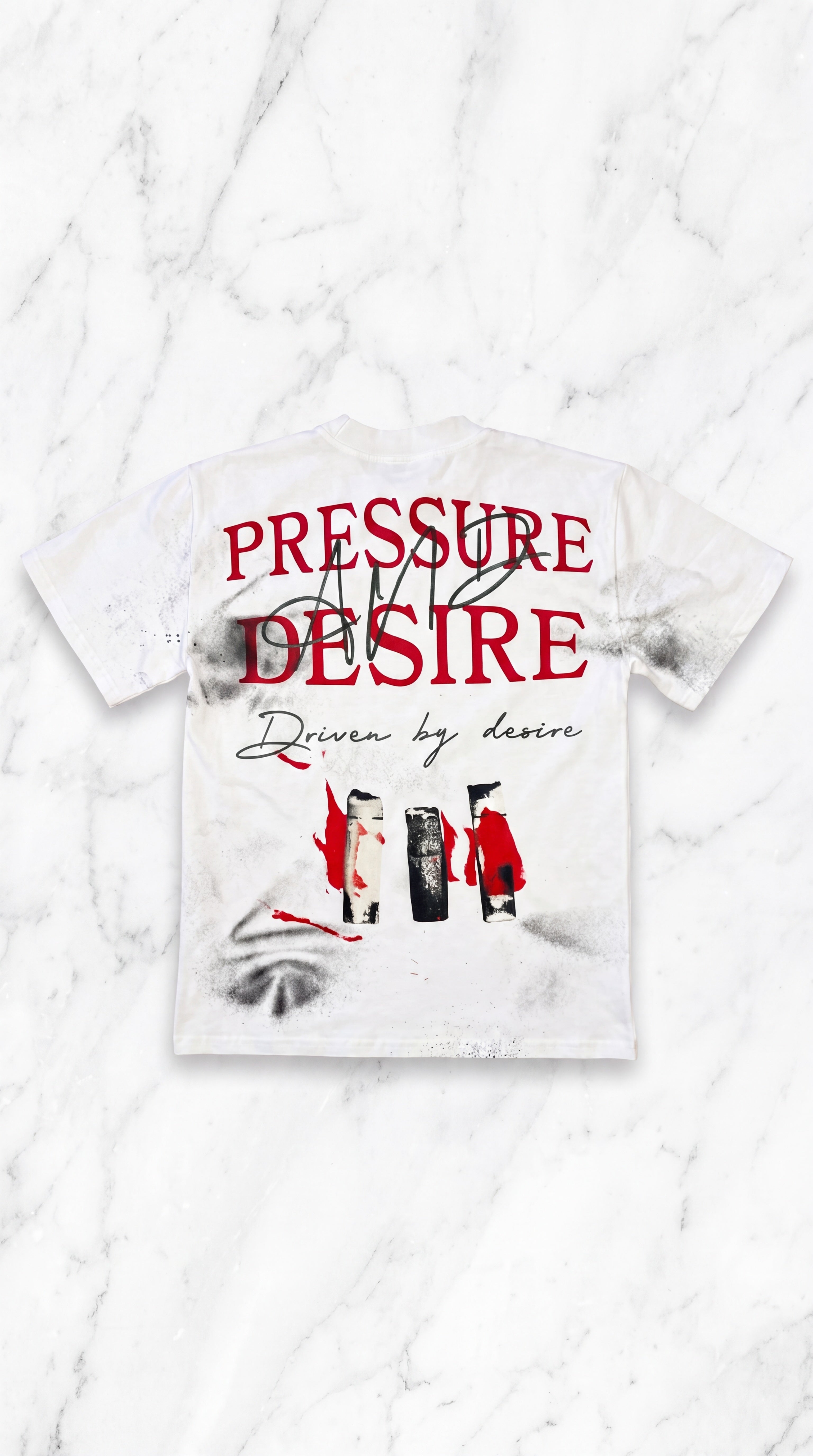 Driven By Desire Tee – White