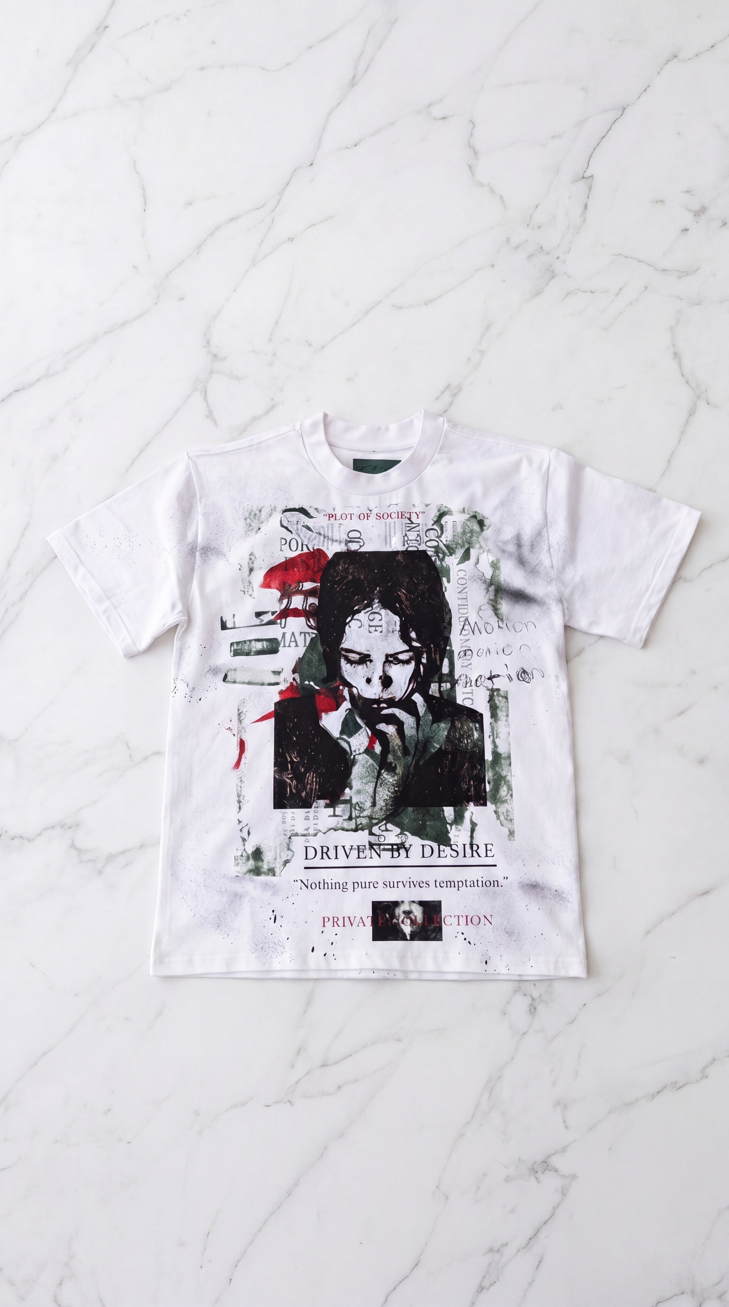 Driven By Desire Tee – White