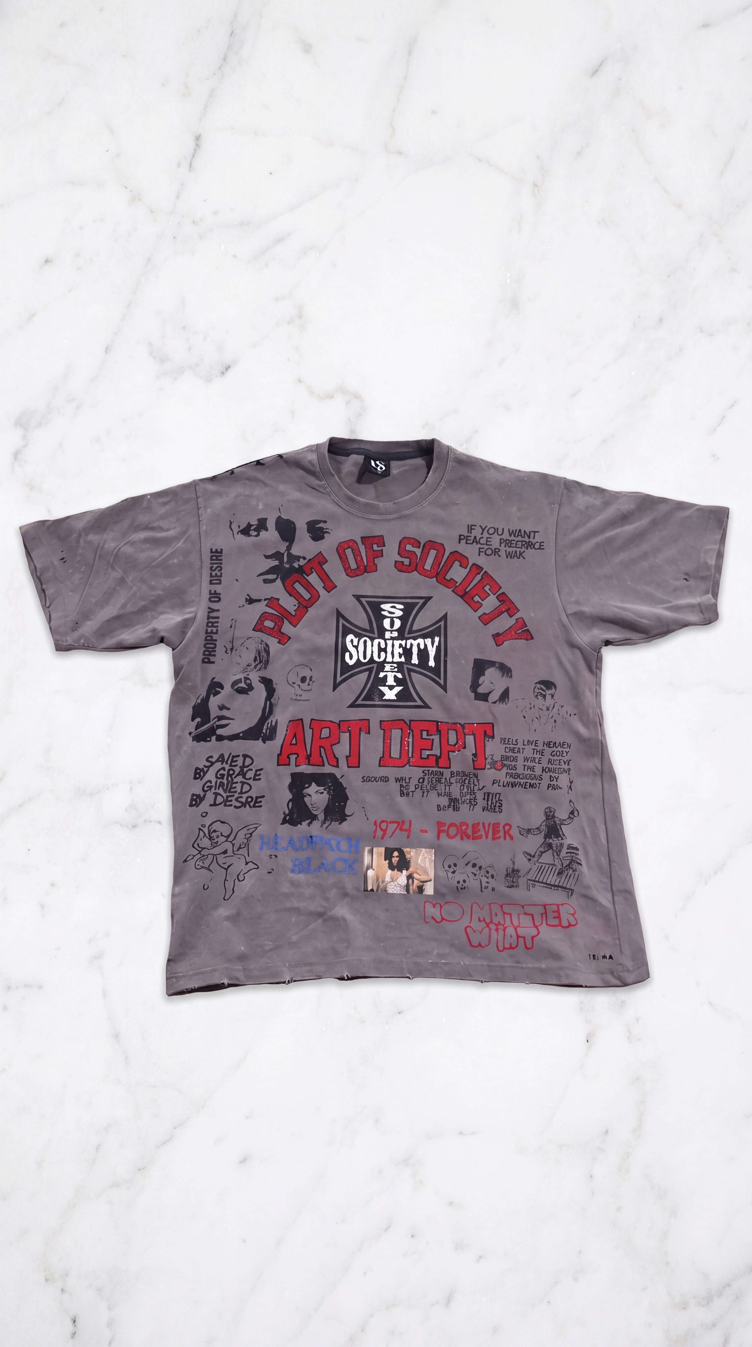 Art Dept Chaos Tee – Grey