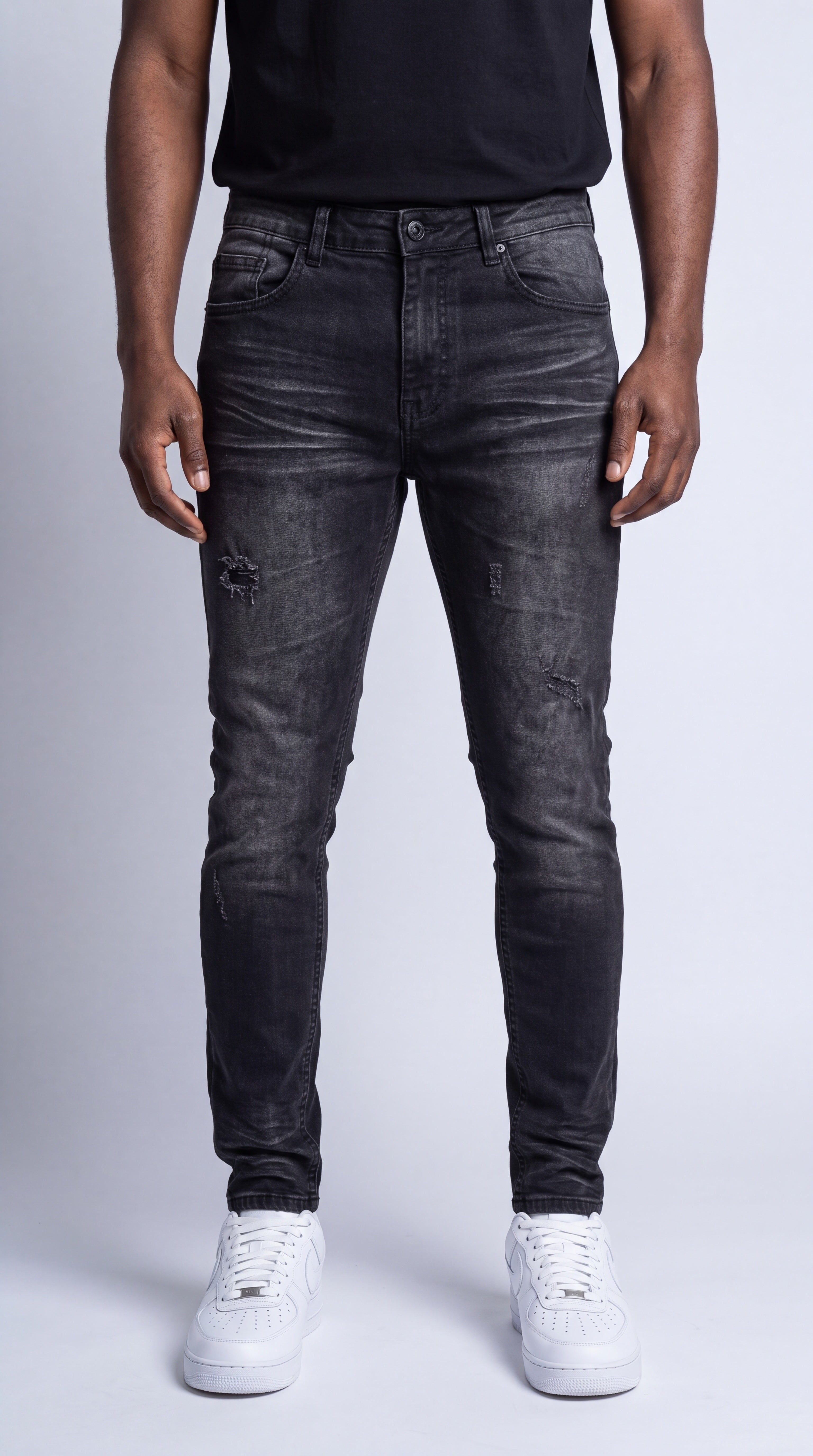 Midnight Fade Distressed Jeans