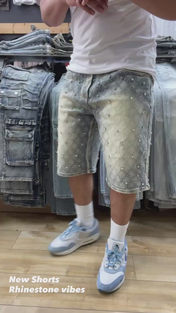 Vintage Tint Diamonds Dancing Jean Shorts