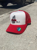 Trust No 1 Trucker Hat (White/Red)