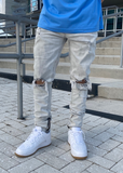 LIGHT GREY SKINNY FIT JEANS