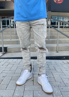 LIGHT GREY SKINNY FIT JEANS